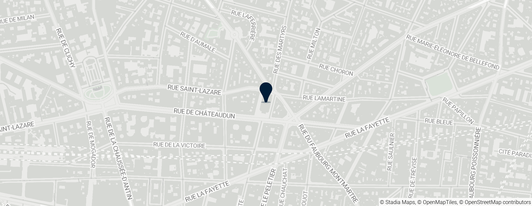 Map of Notre-Dame-de-Lorette, Paris