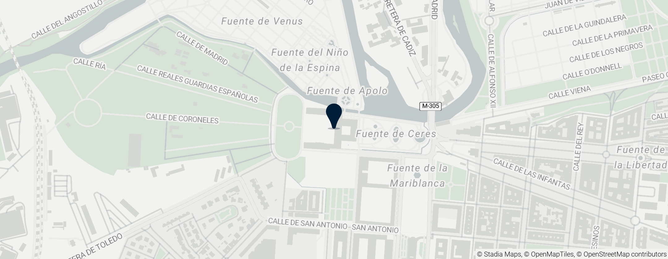 Map of Aranjuez Royal Palace