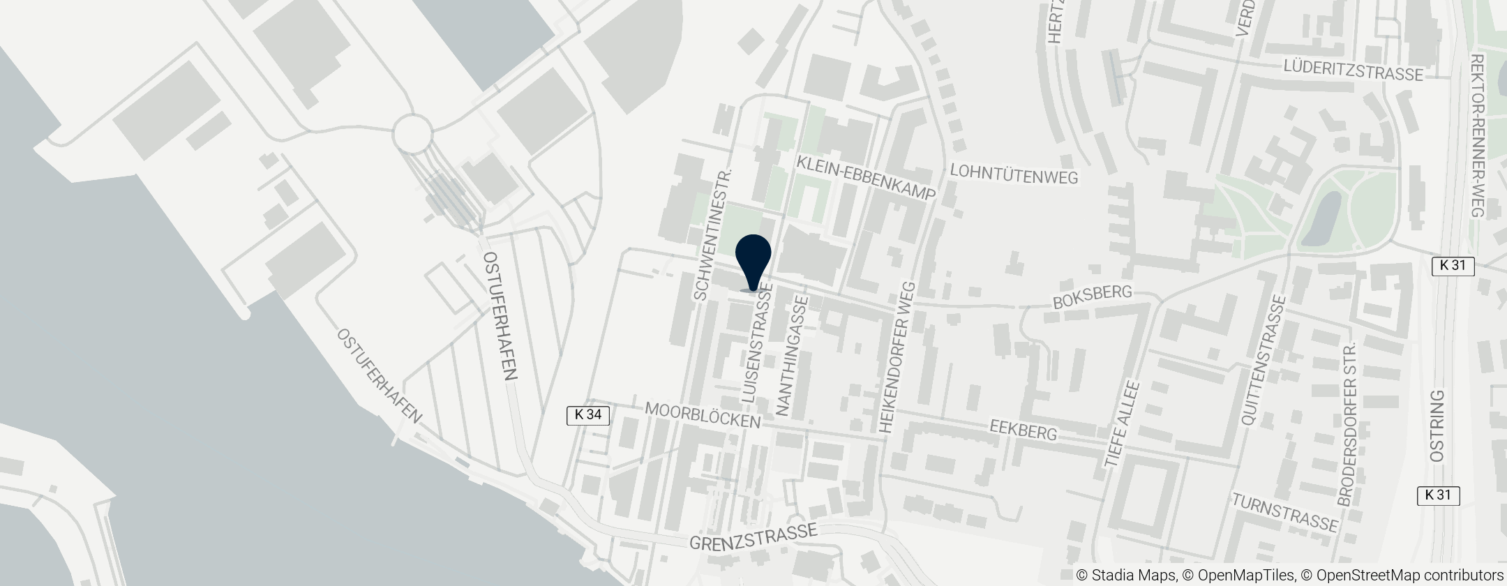 Map of Kiel University of Applied Sciences
