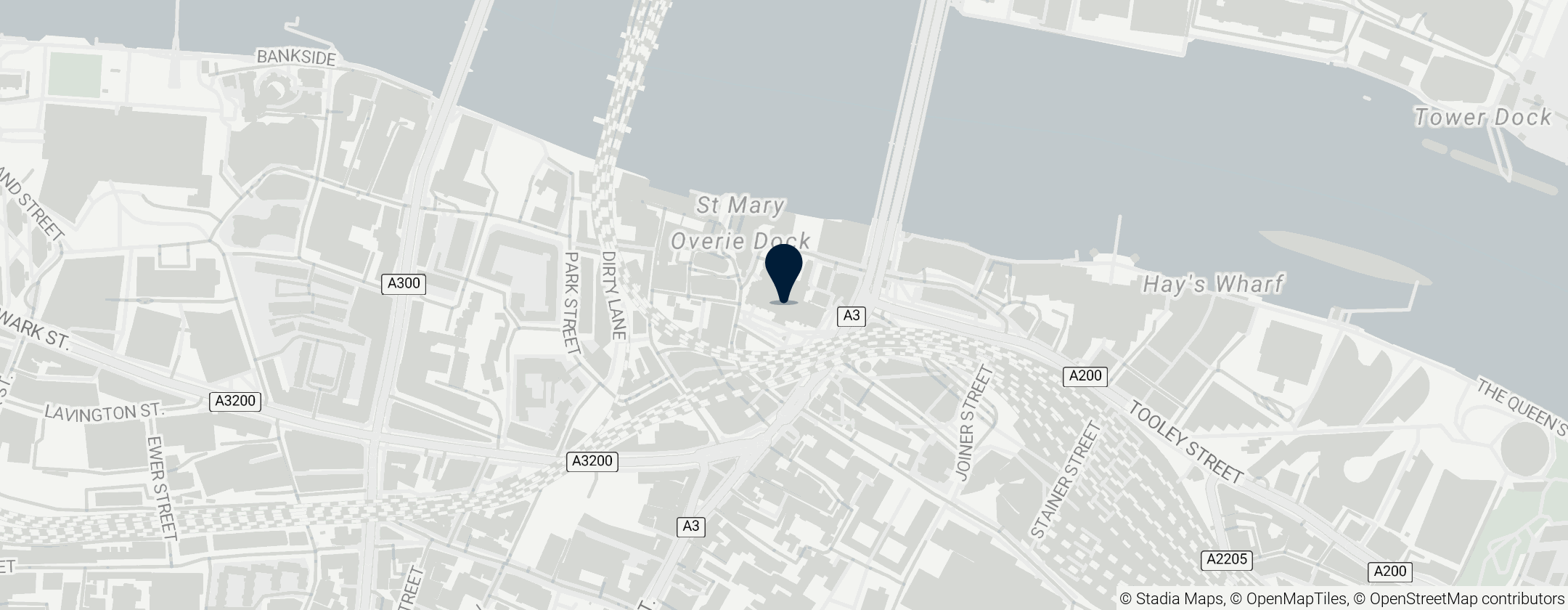 Map of Cathedral Church of St Saviour and St Mary Overie