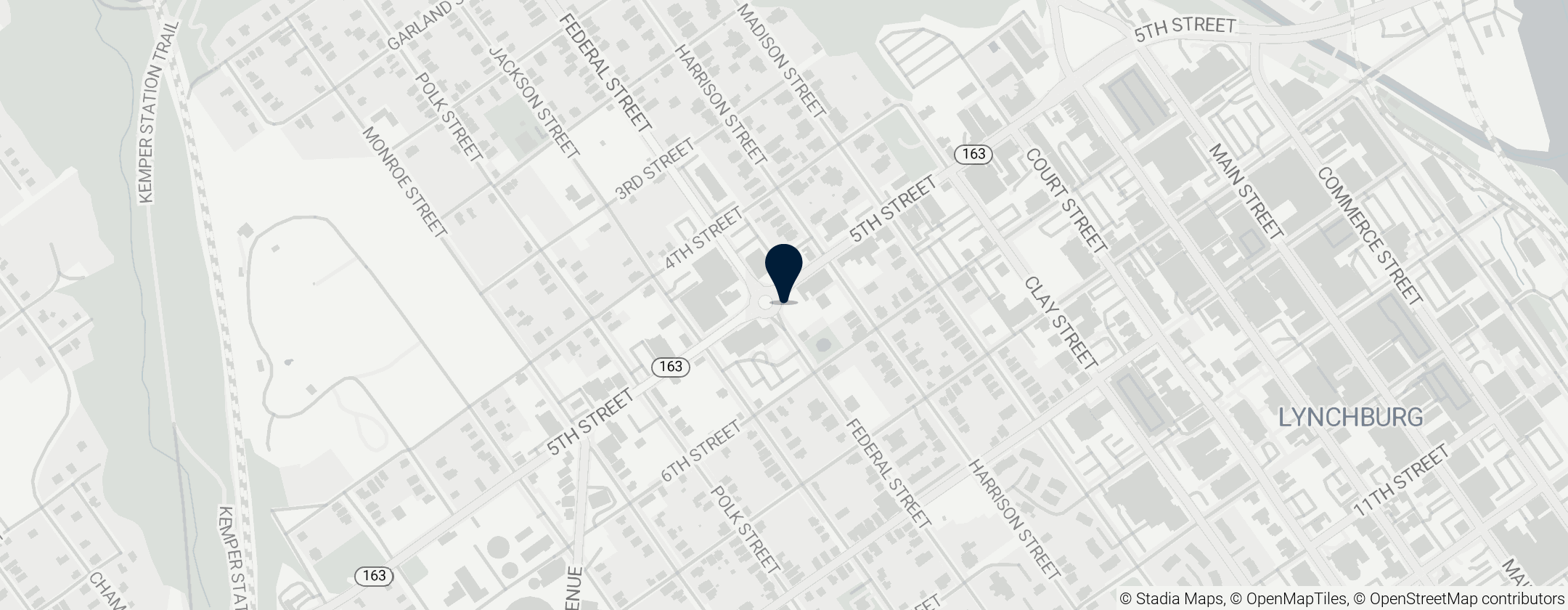 Map of Fifth Street Historic District