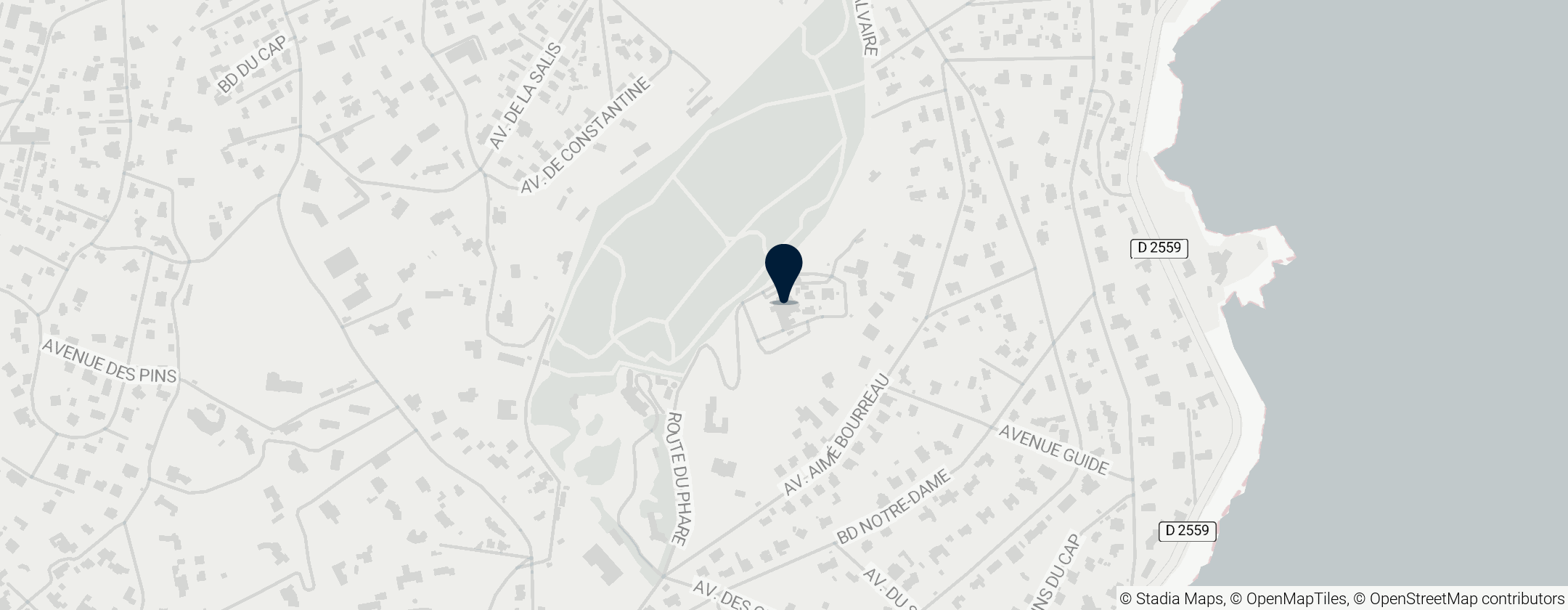 Map of Église Notre-Dame de la Garoupe