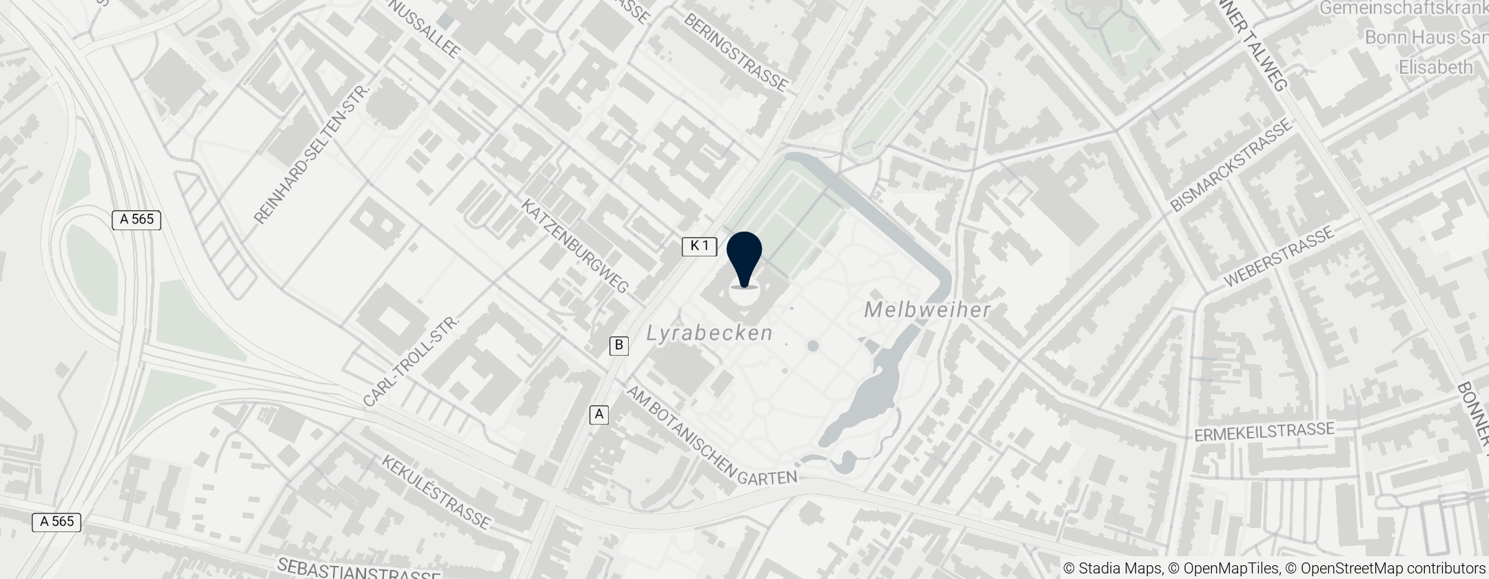 Map of Poppelsdorf Palace