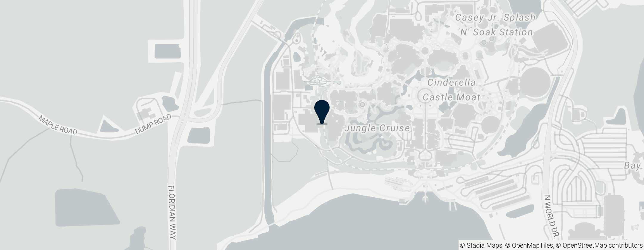 Map of Pirates of the Caribbean