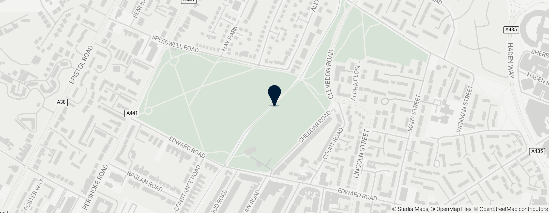 Map of Rea Valley Cycle Route