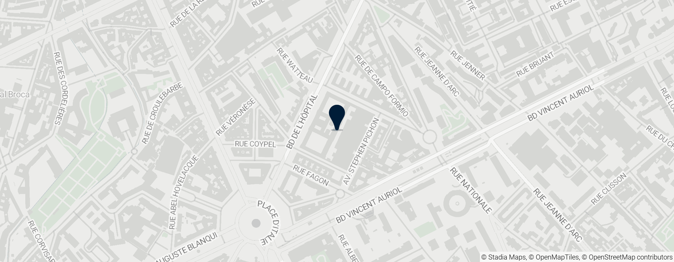 Map of Arts et Métiers ParisTech