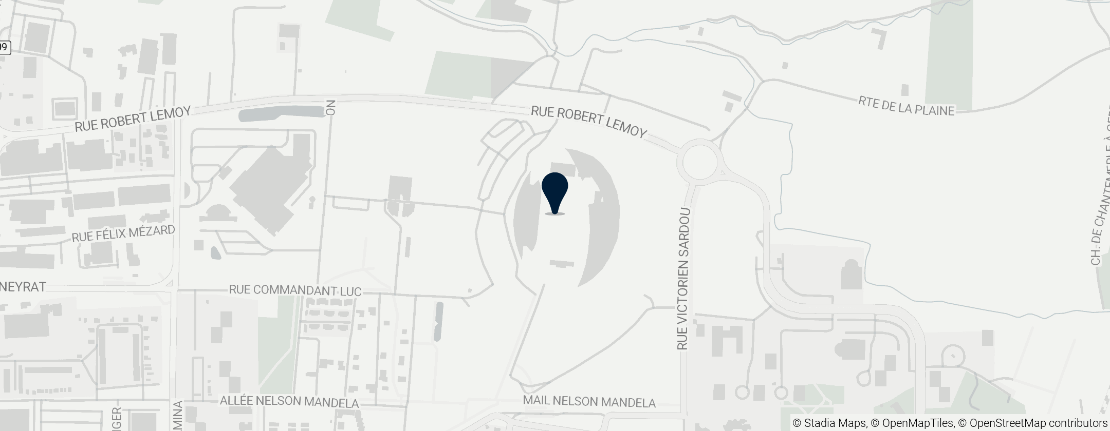 Map of Stade Gabriel-Montpied