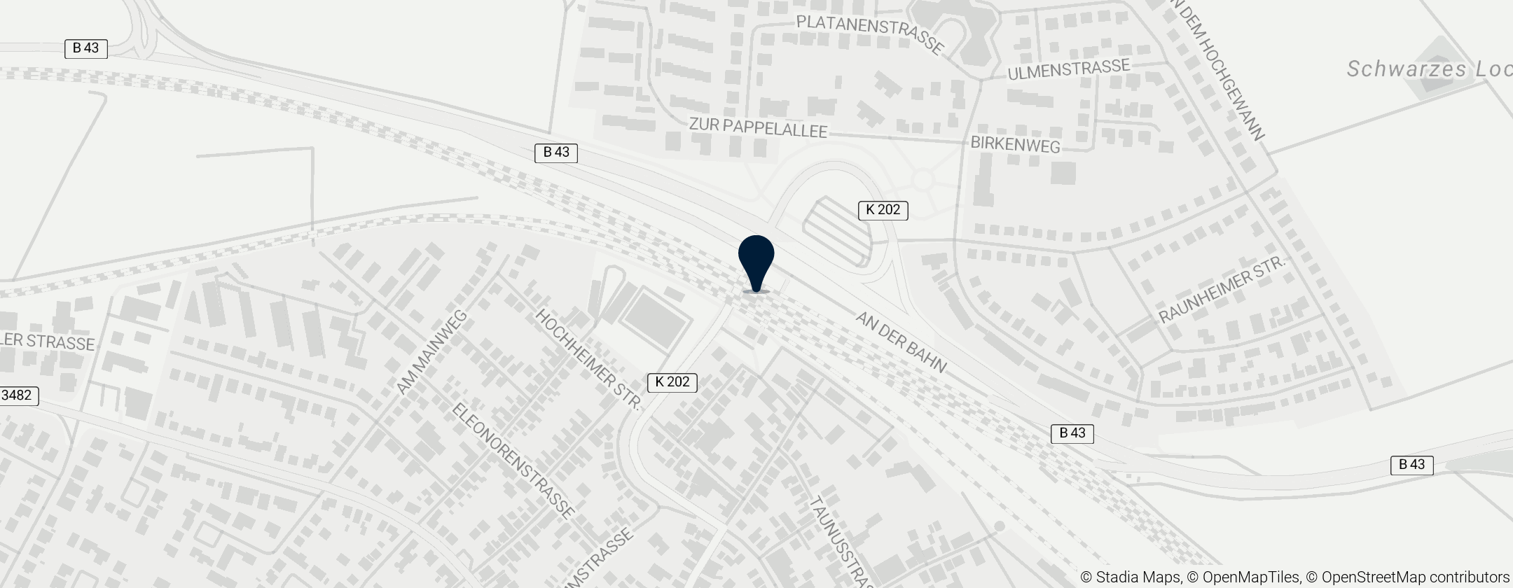 Map of Station Mainz-Bischofsheim