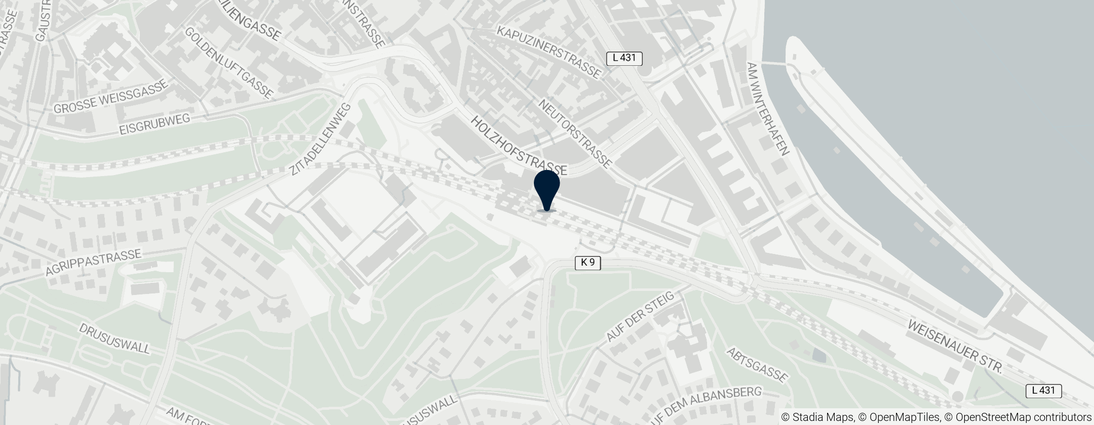 Map of Mainz Römisches Theater station