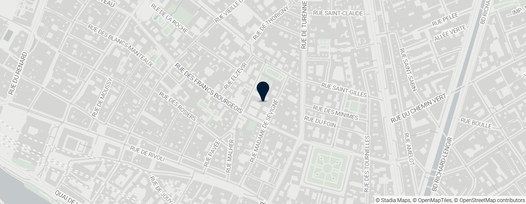 Map of Carnavalet Museum