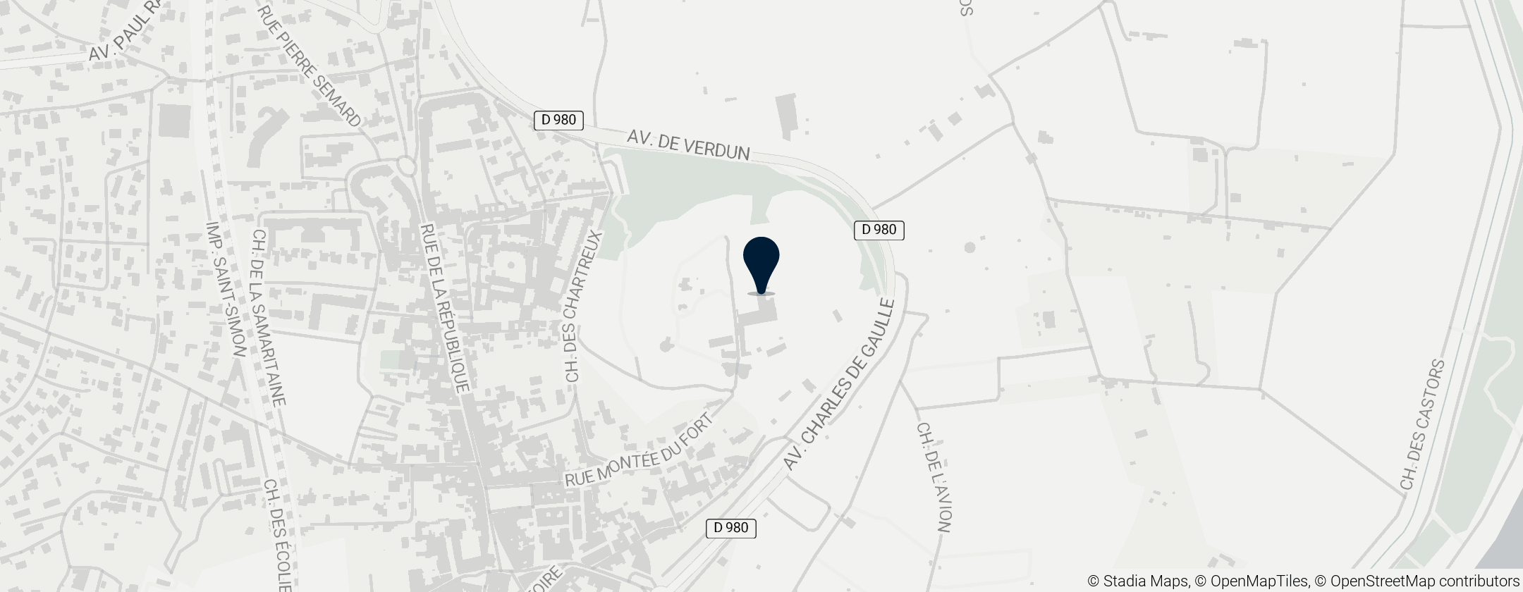 Map of Fort Saint-André