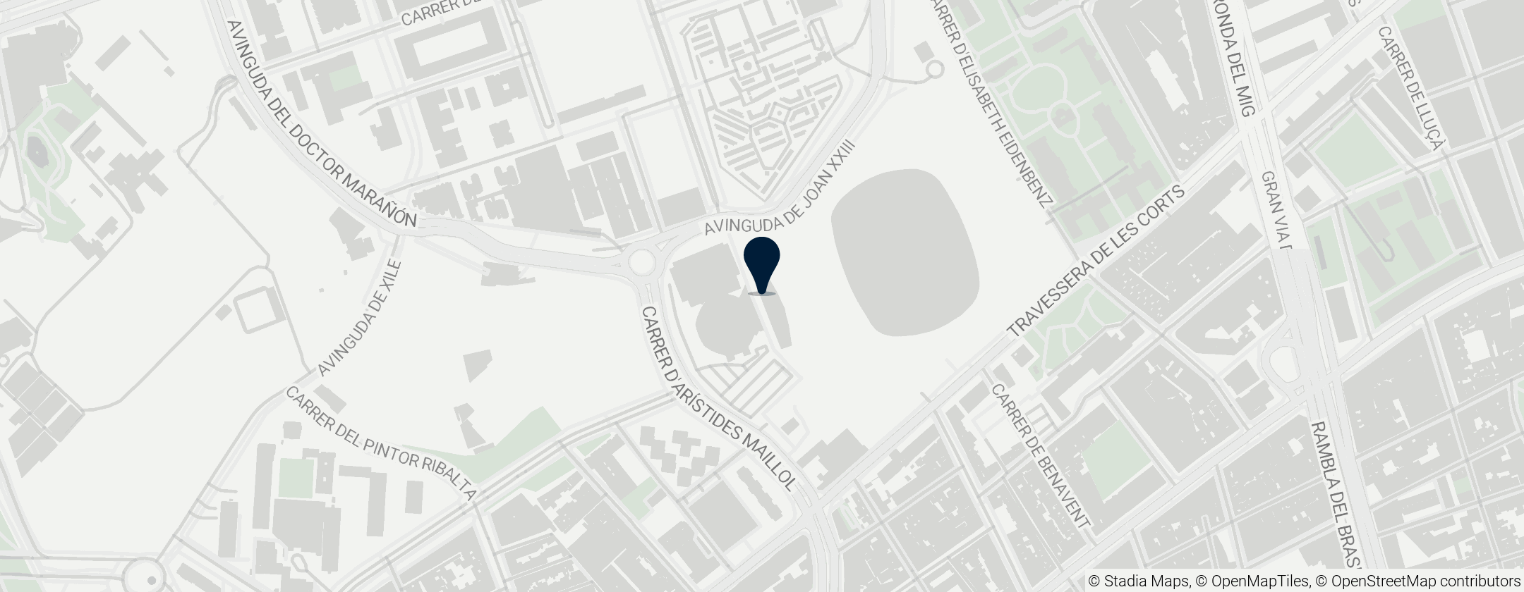 Map of FC Barcelona Museum