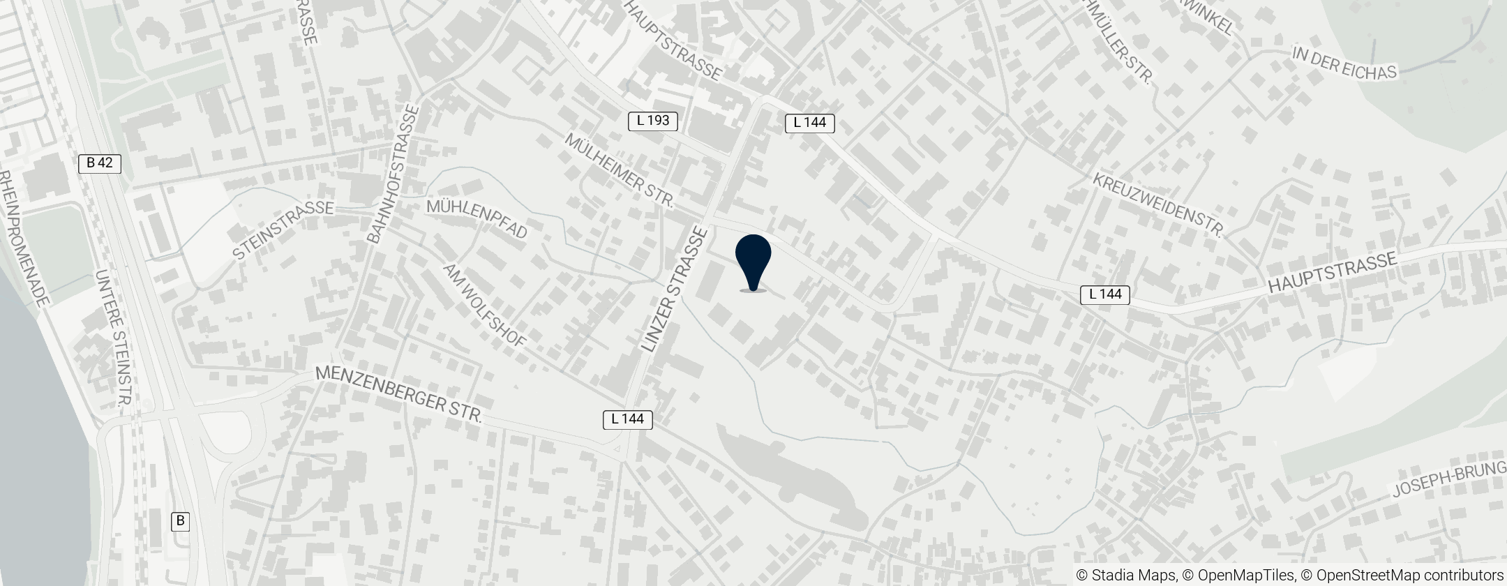 Map of IU International University of Applied Sciences