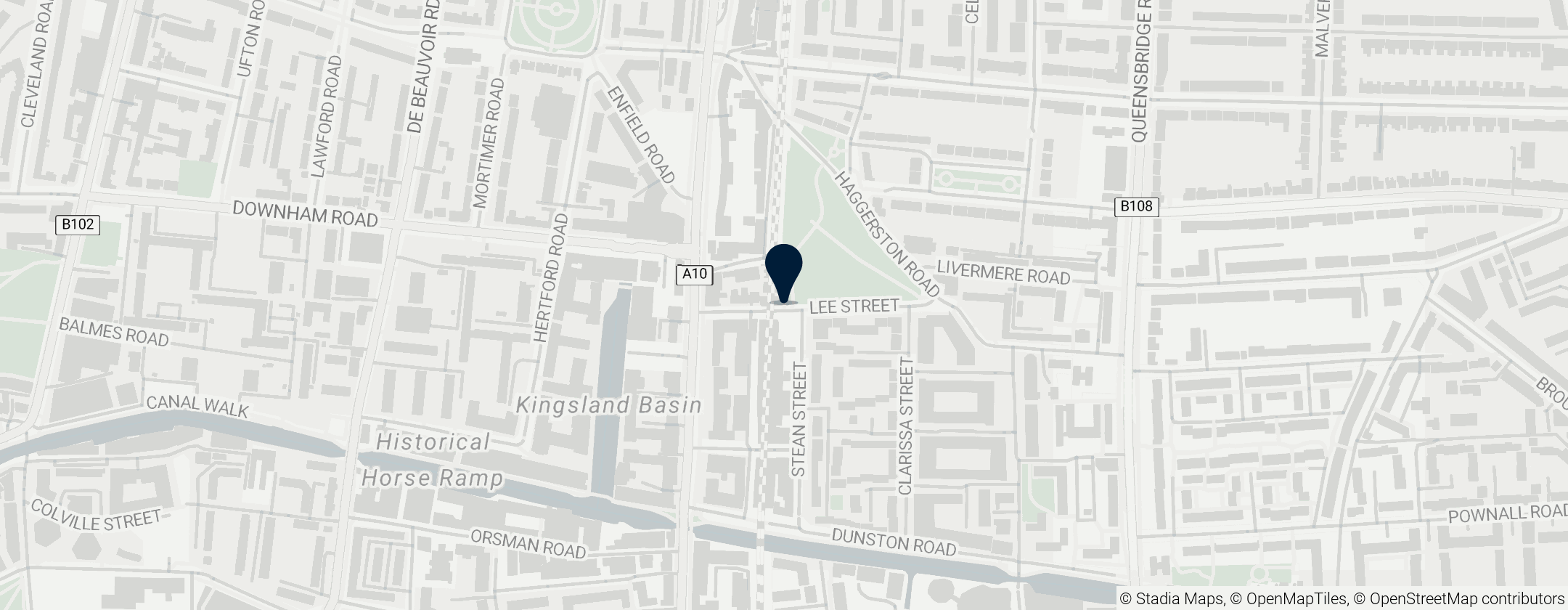 Map of Station Haggerston