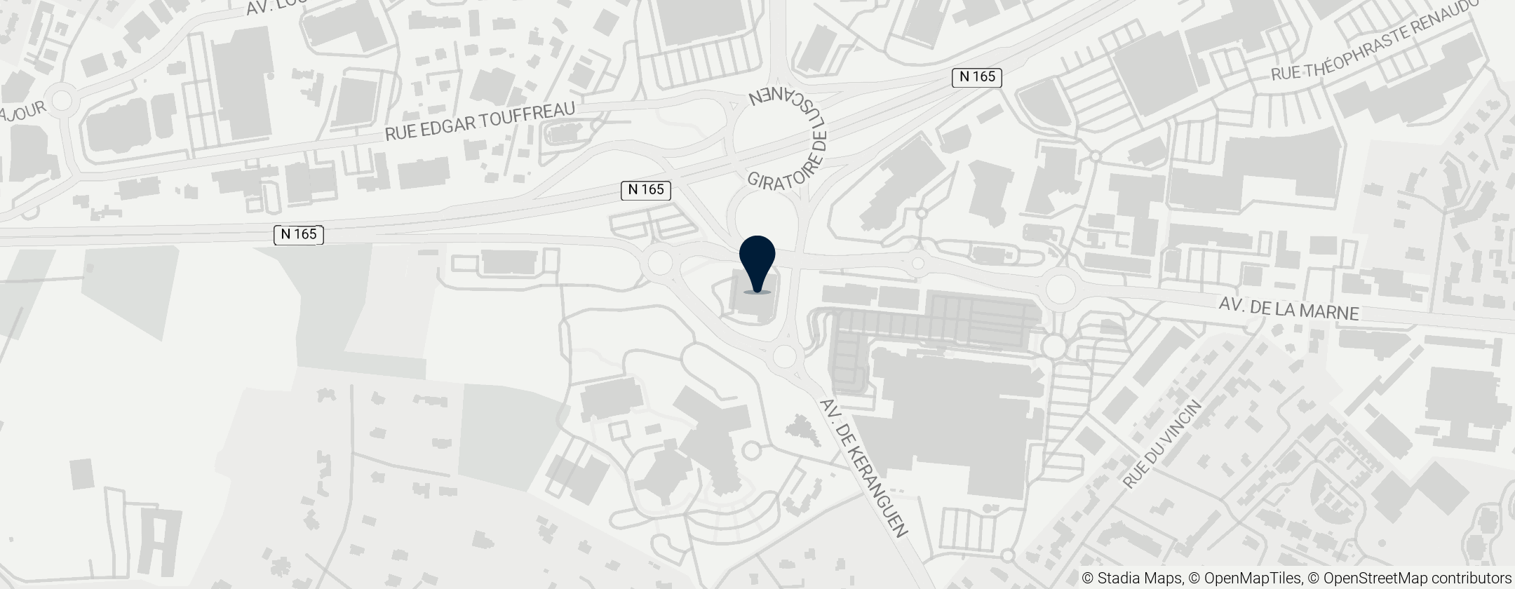 Map of E. Leclerc Drive