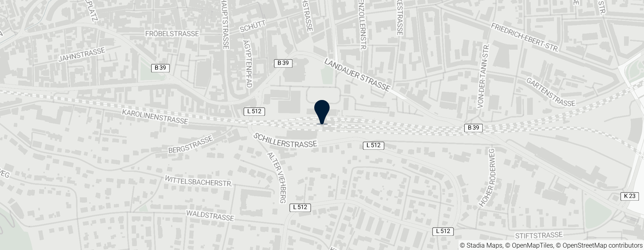 Map of Neustadt (Weinstraße) Hauptbahnhof