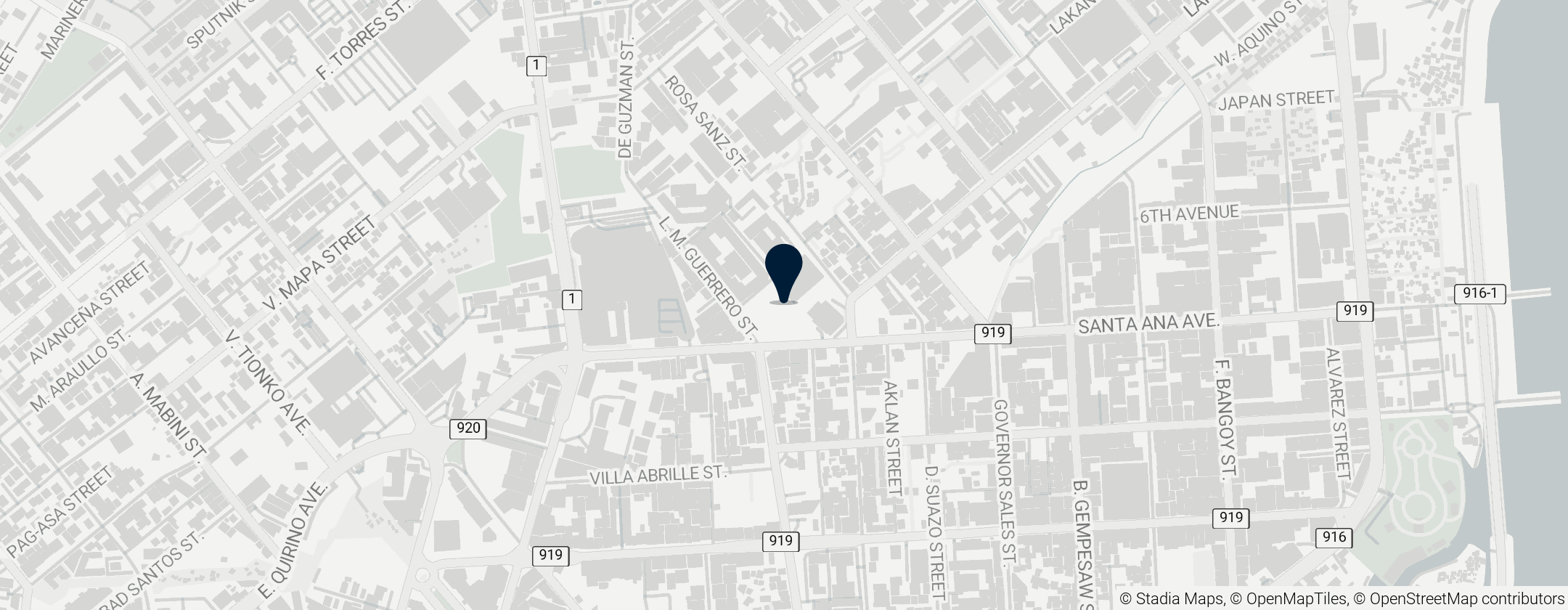 Map of Holy Cross of Davao College