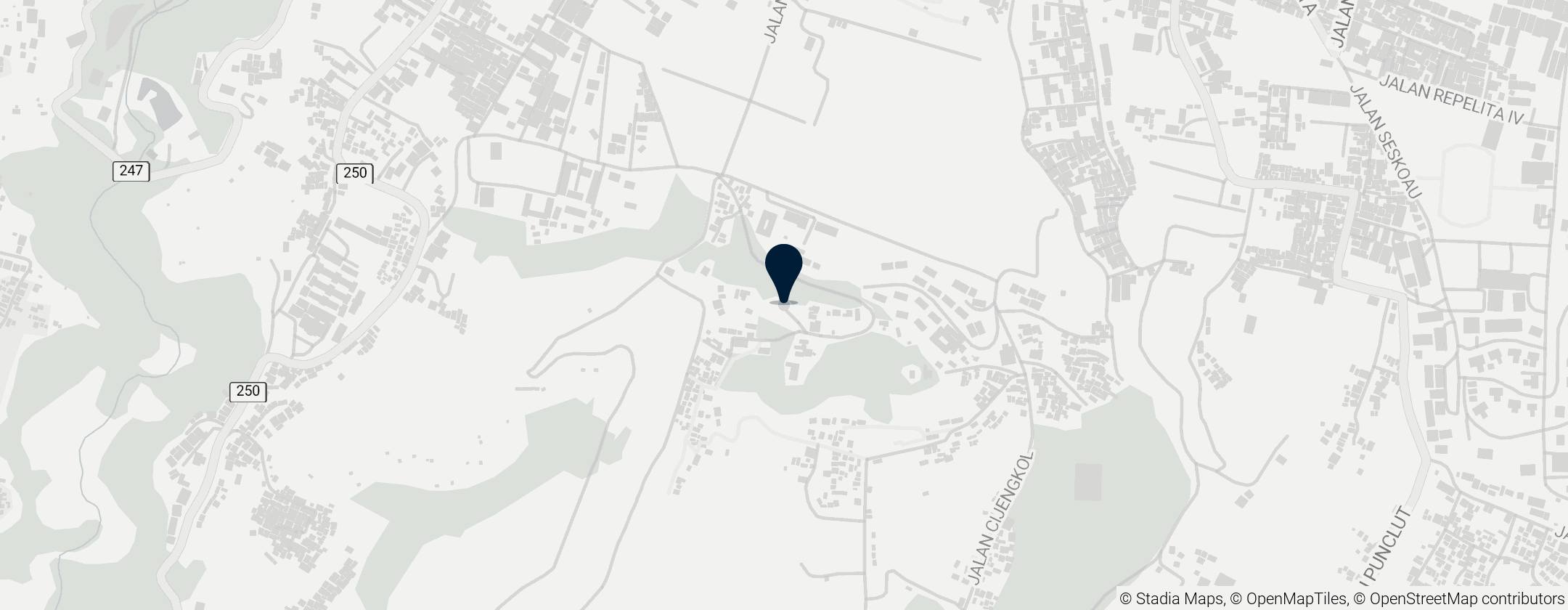 Map of Bosscha Observatory