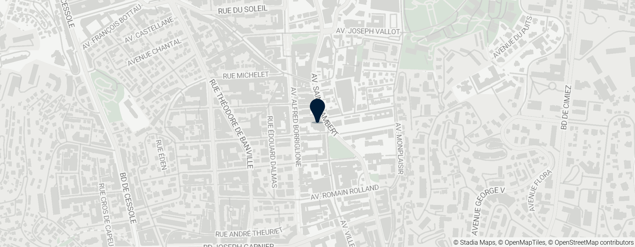 Map of Church of St. Joan of Arc, Nice