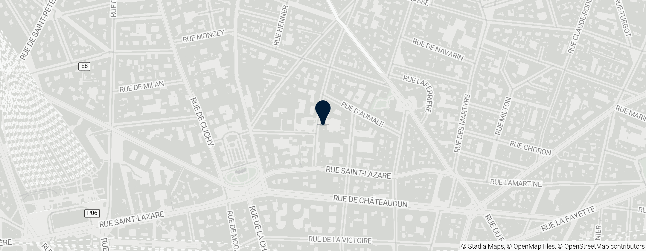 Map of Gustave Moreau Museum