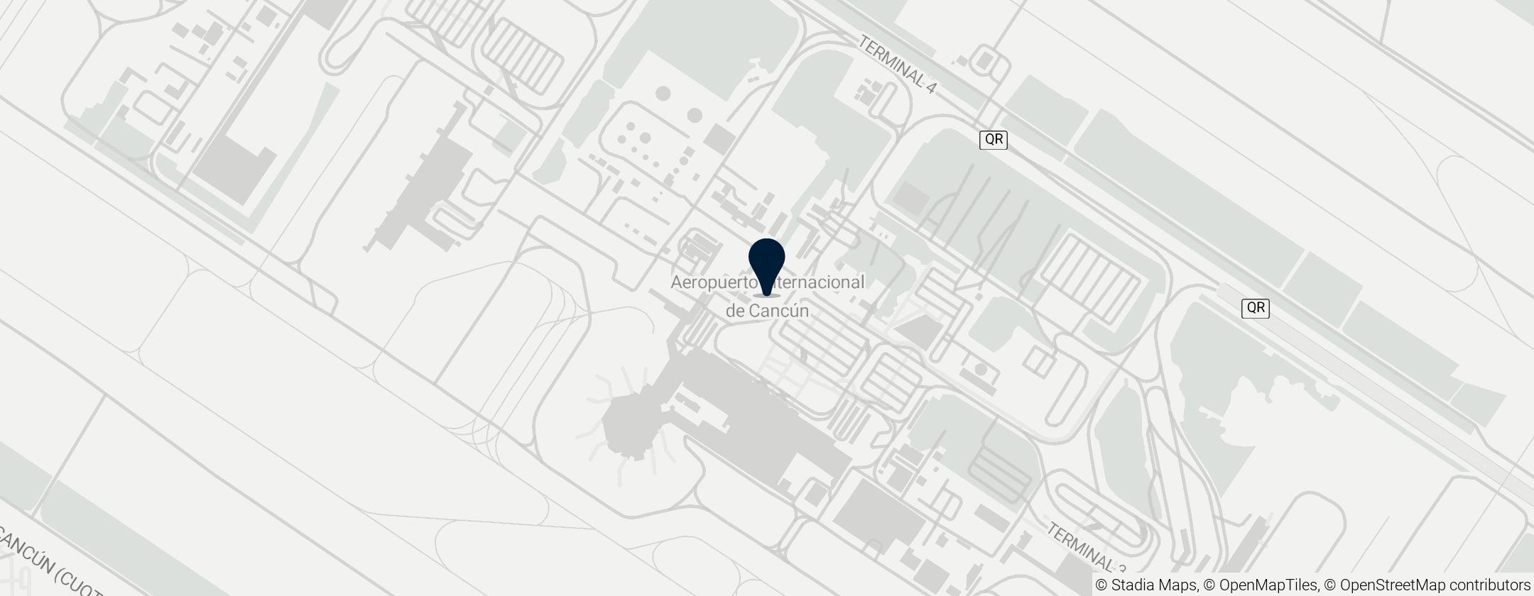 Map of Mezinárodní letiště Cancún