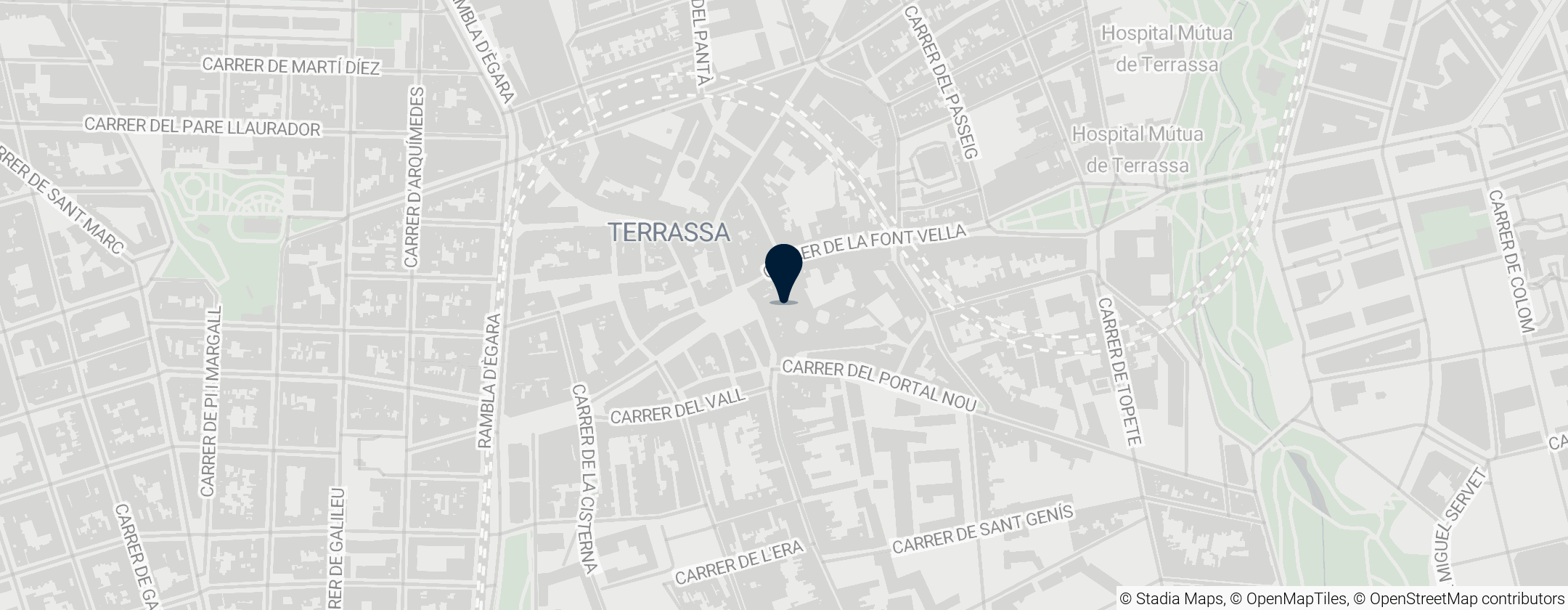 Map of Terrassa Cathedral