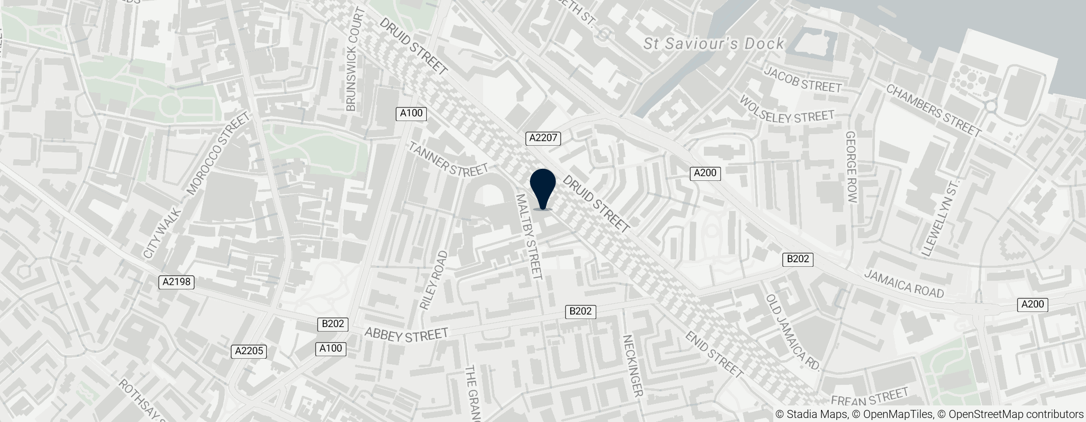 Map of Maltby Street Market