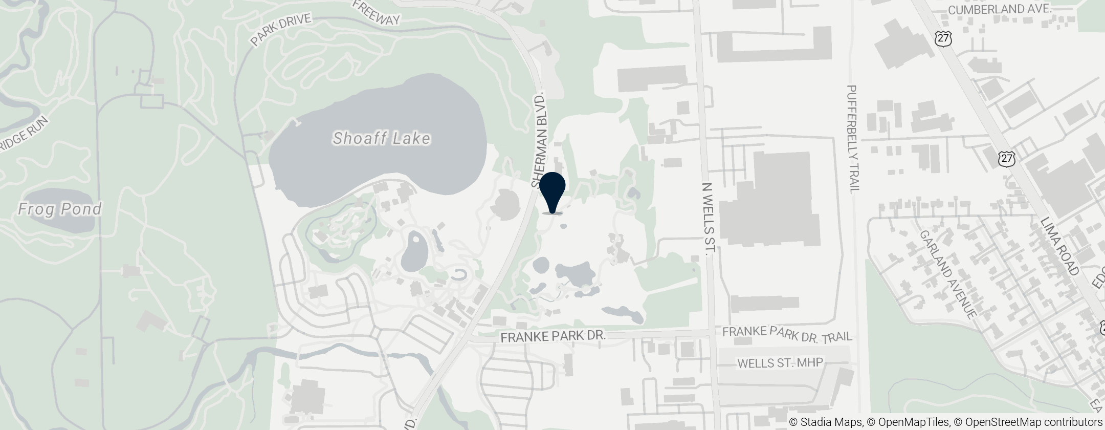 Map of Fort Wayne Children's Zoo