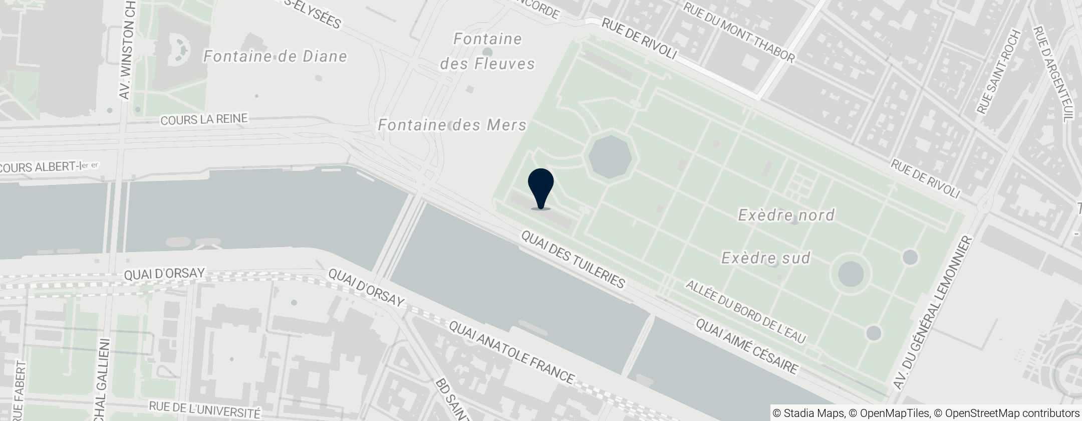 Map of Orangerie Museum