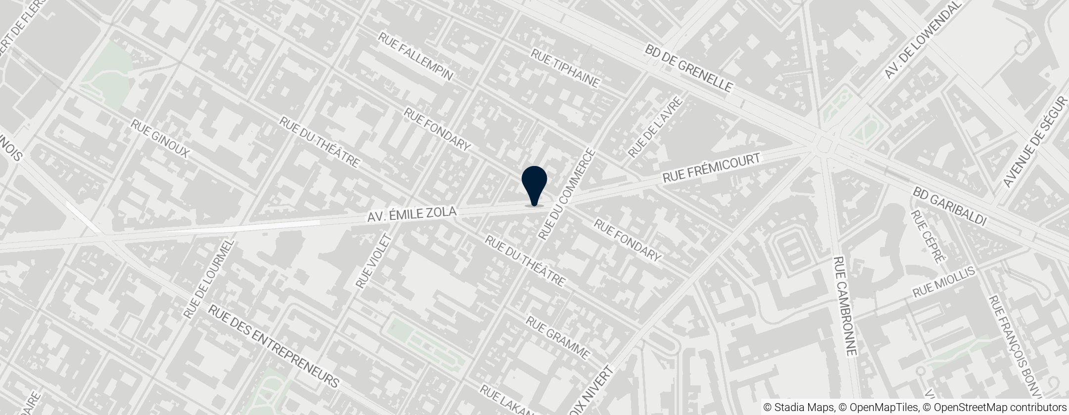 Map of Avenue Émile Zola