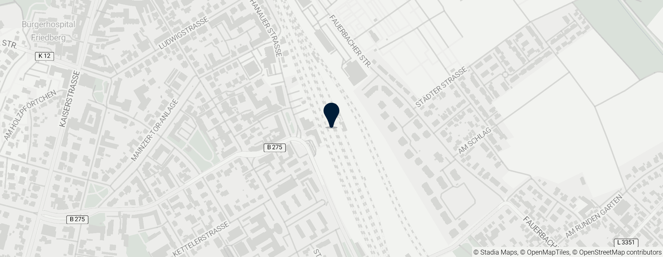 Map of Friedberg (Hess)