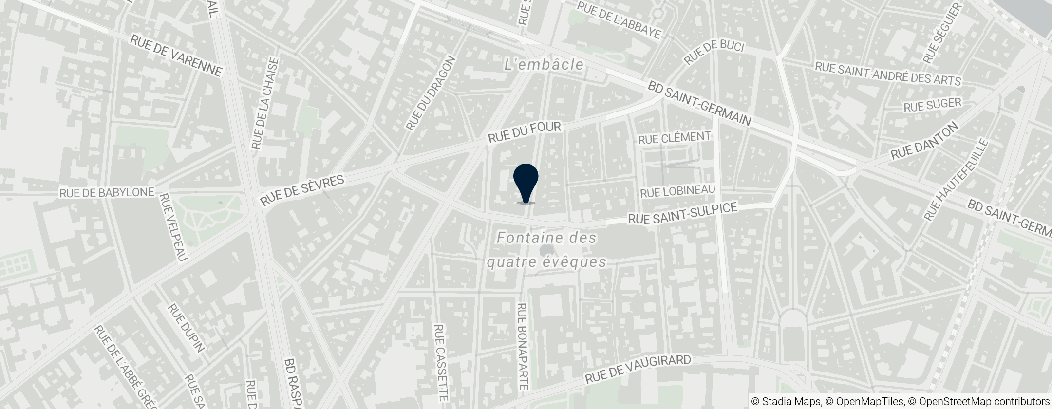 Map of Pierre Hermé Paris