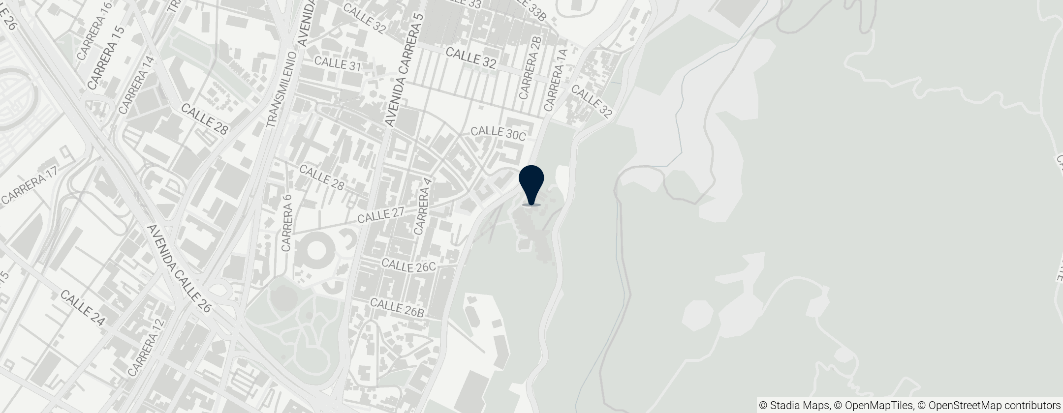 Map of Universidad Distrital Sede Macarena A