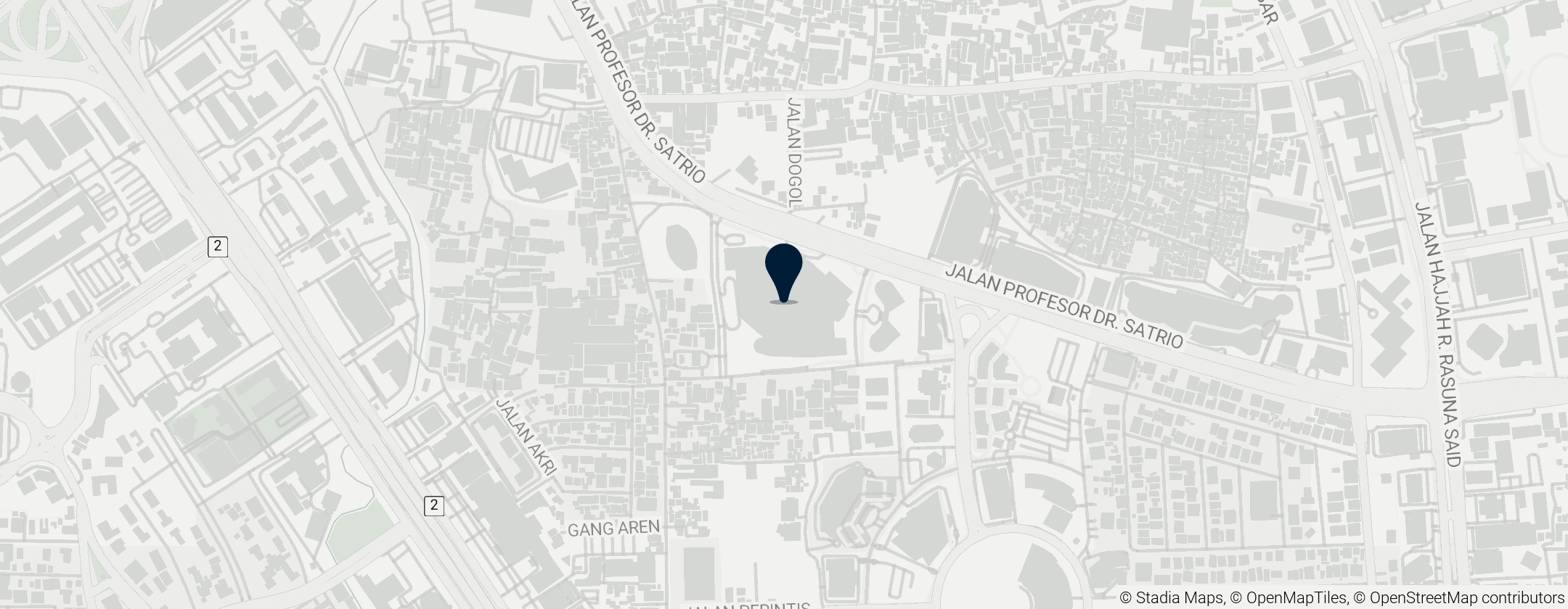 Map of Ciputra Artpreneur Theater