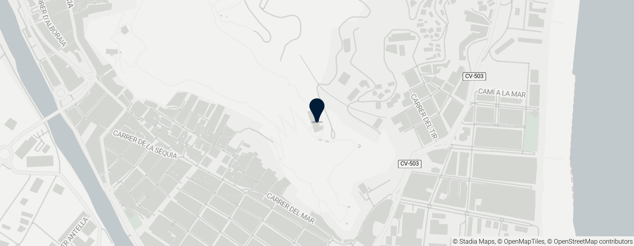 Map of Cullera Castle