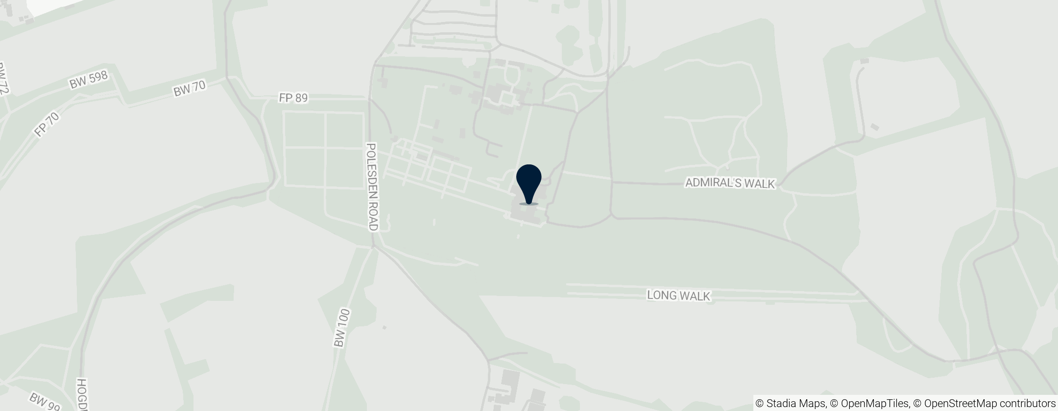 Map of Polesden Lacey