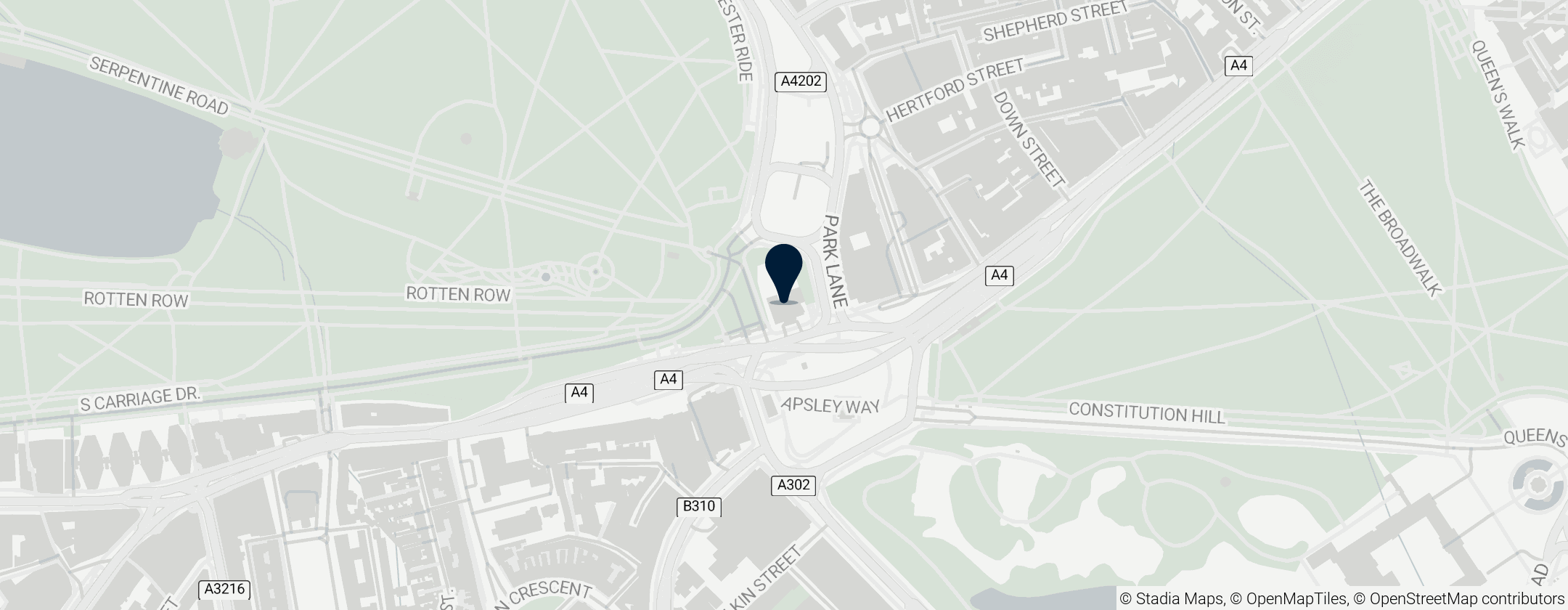 Map of 阿普斯利大屋（惠灵顿公爵）