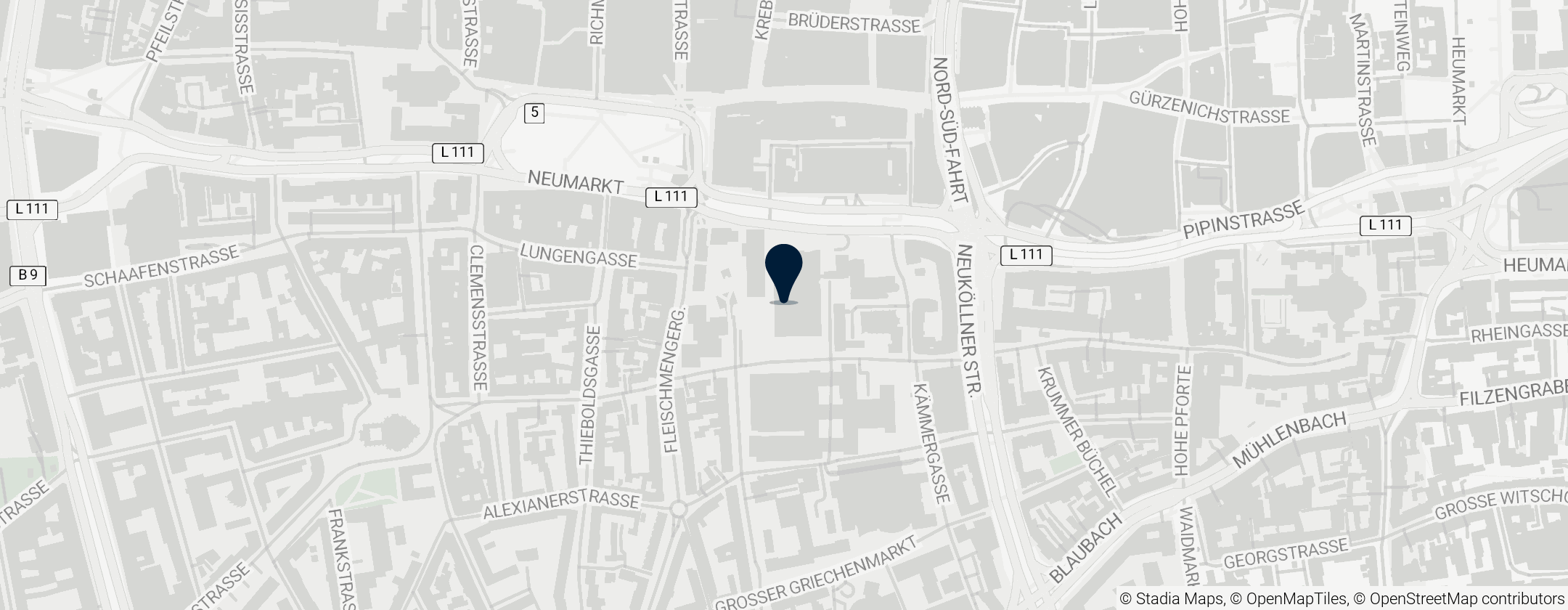 Map of Musée de Rautenstrauch-Joest