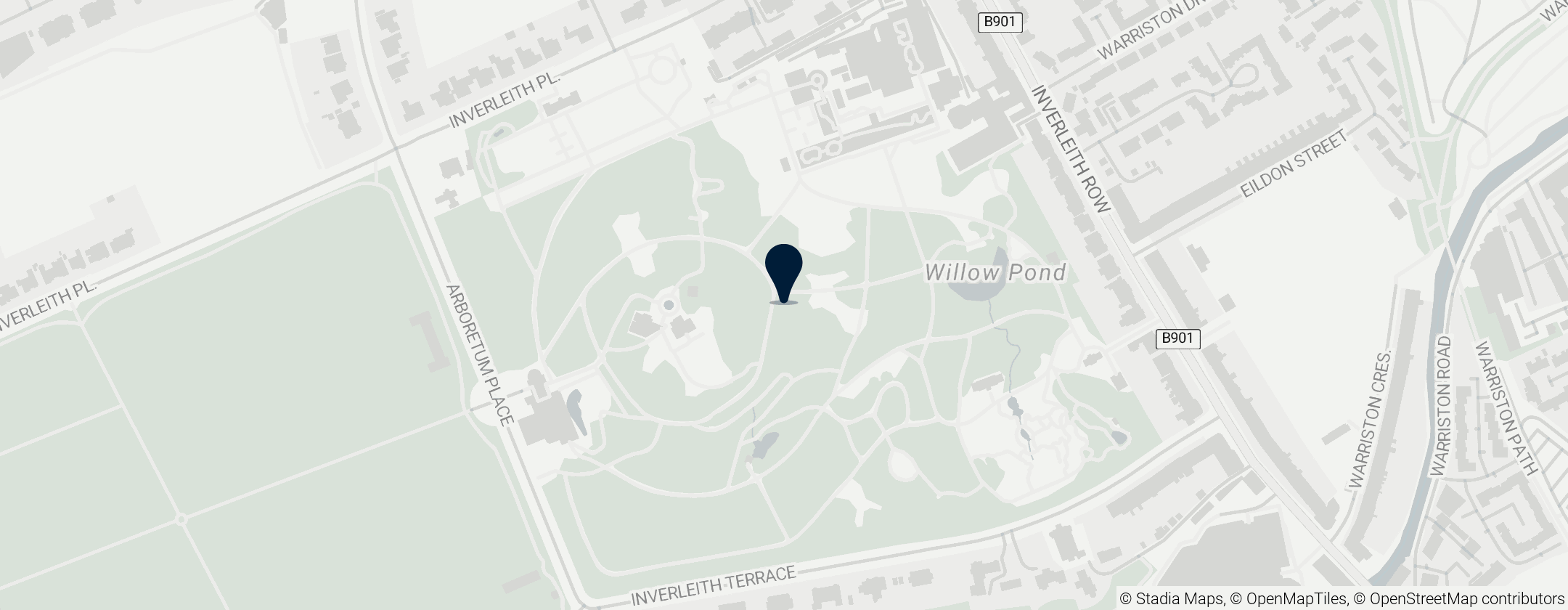 Map of Royal Botanic Garden Edinburgh