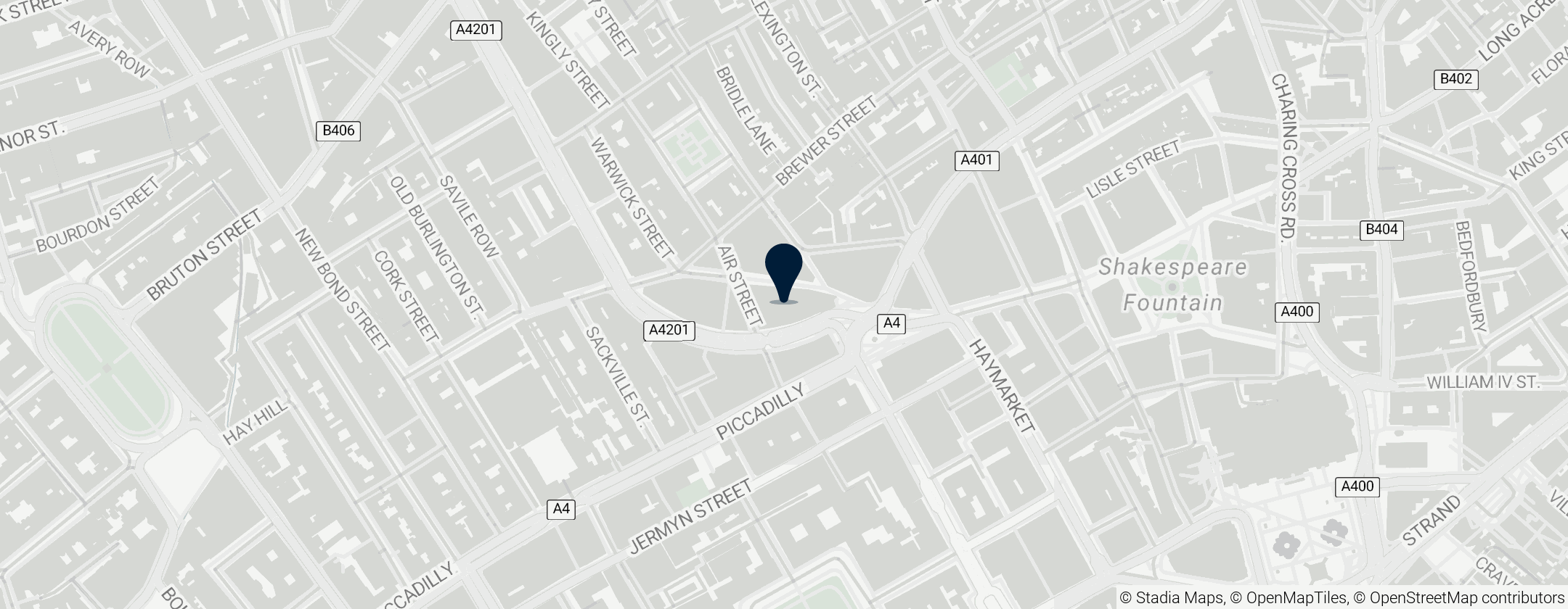 Map of Hotel Café Royal