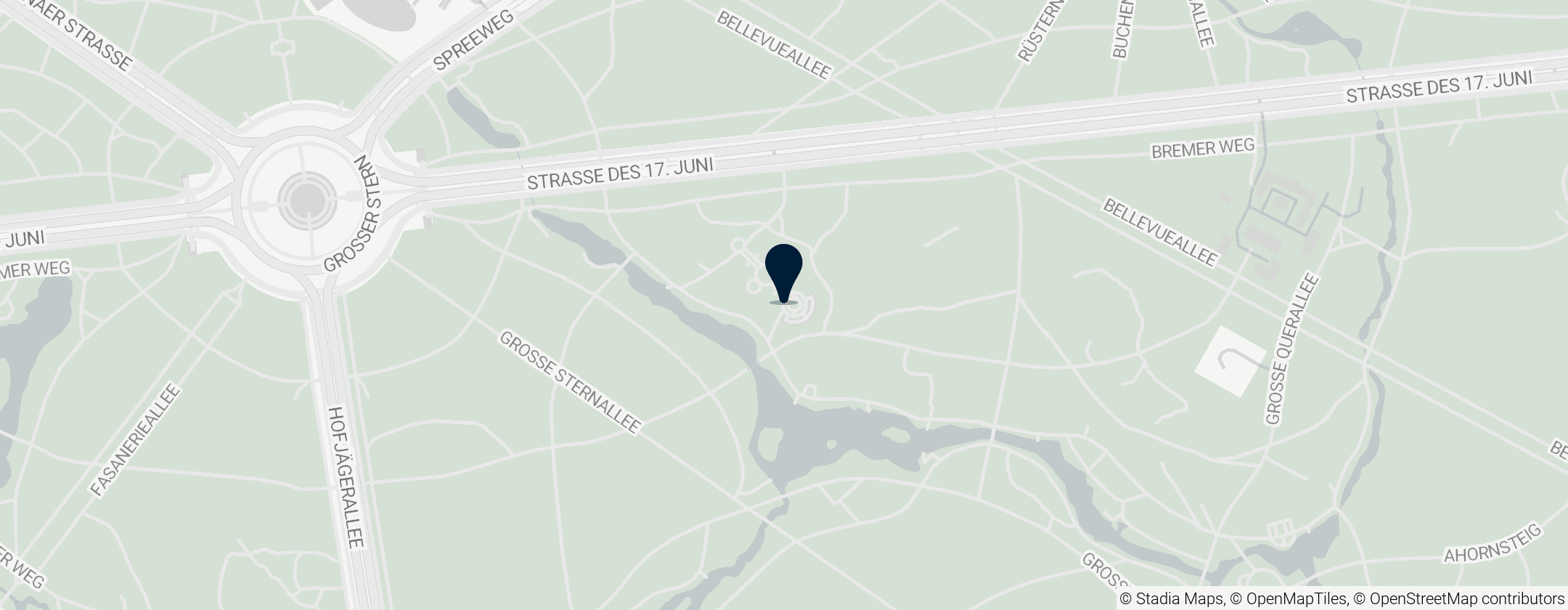 Map of Tiergarten Park