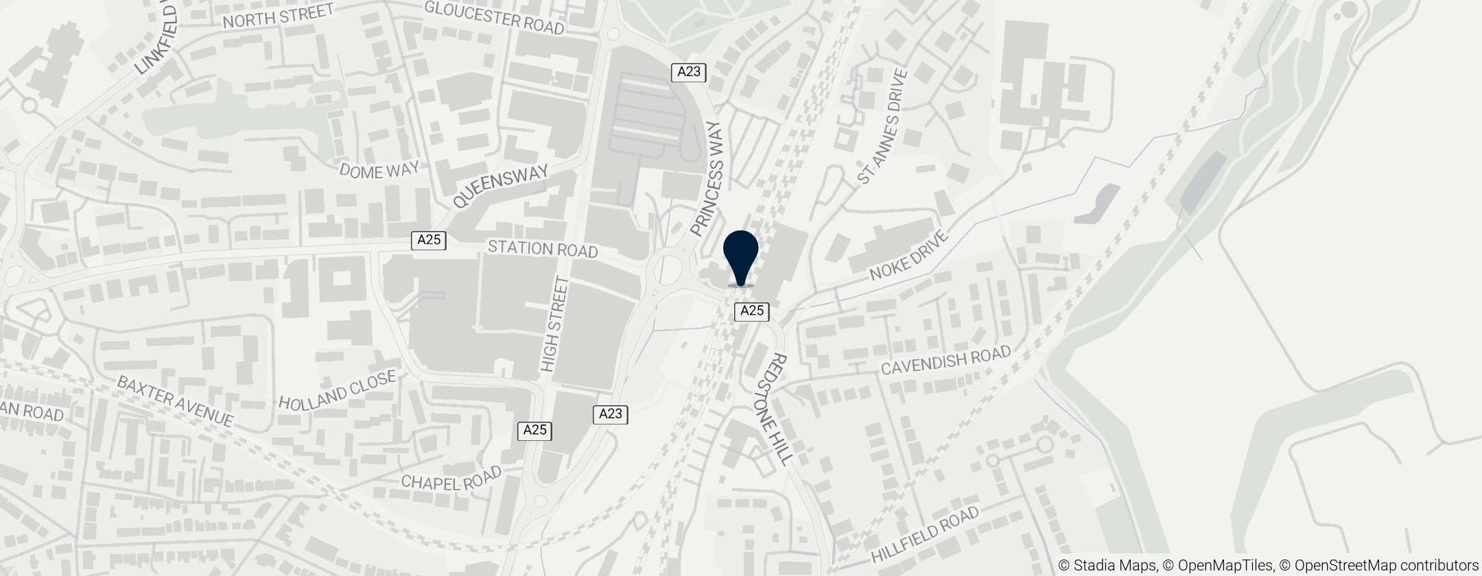 Map of Station Redhill