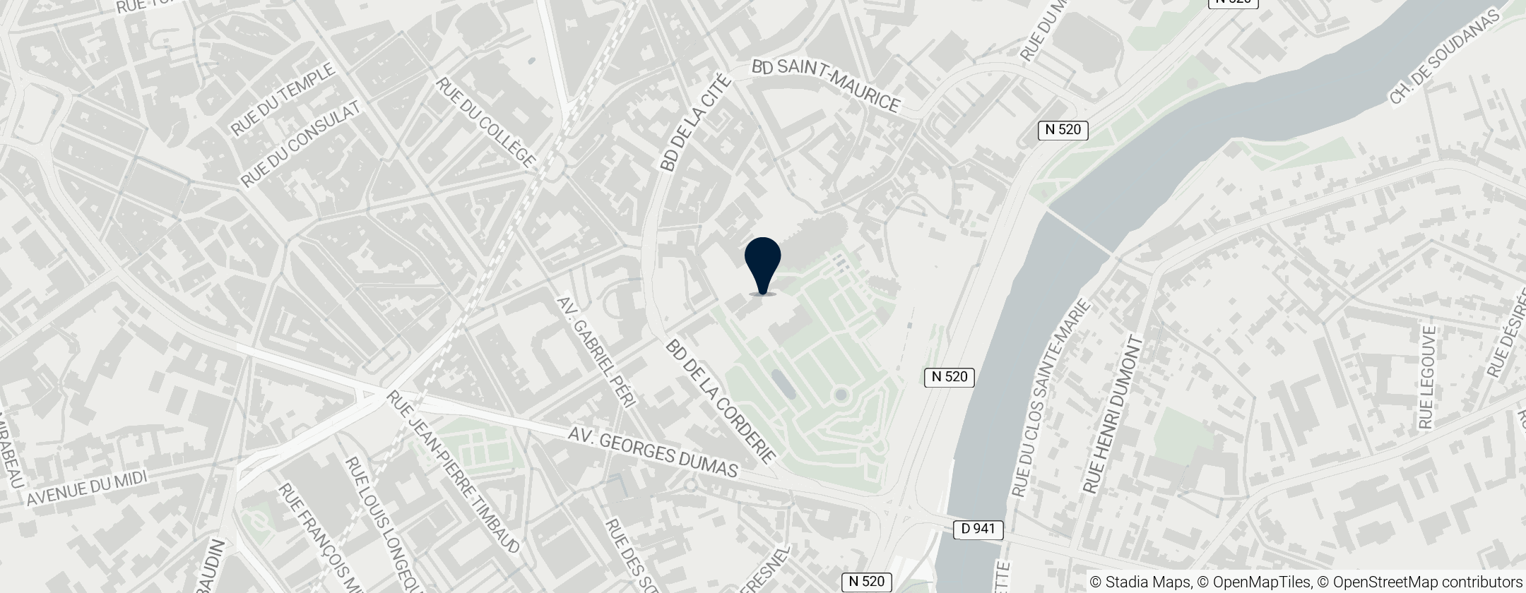 Map of Musée des Beaux-Arts de Limoges