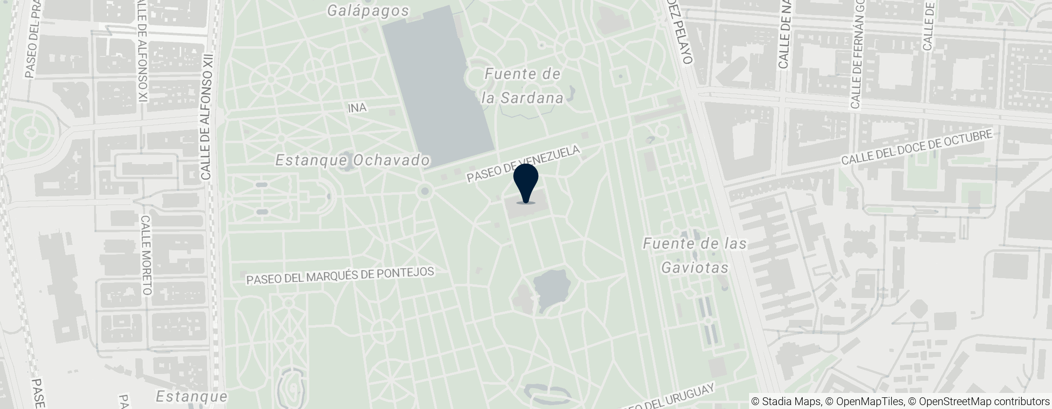 Map of Velázquez Palace