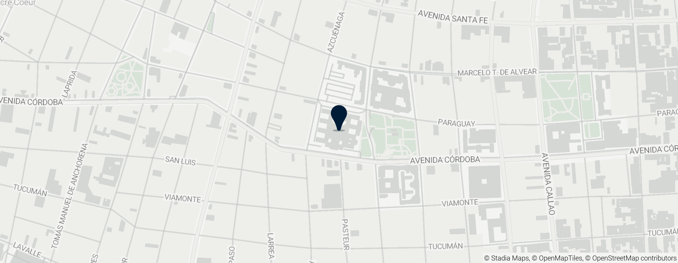 Map of Hospital de Clínicas "José de San Martín"