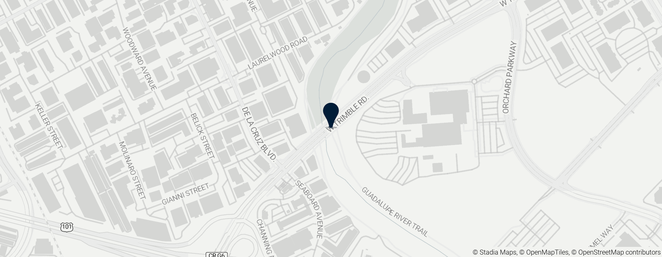 Map of Guadalupe River Trail 