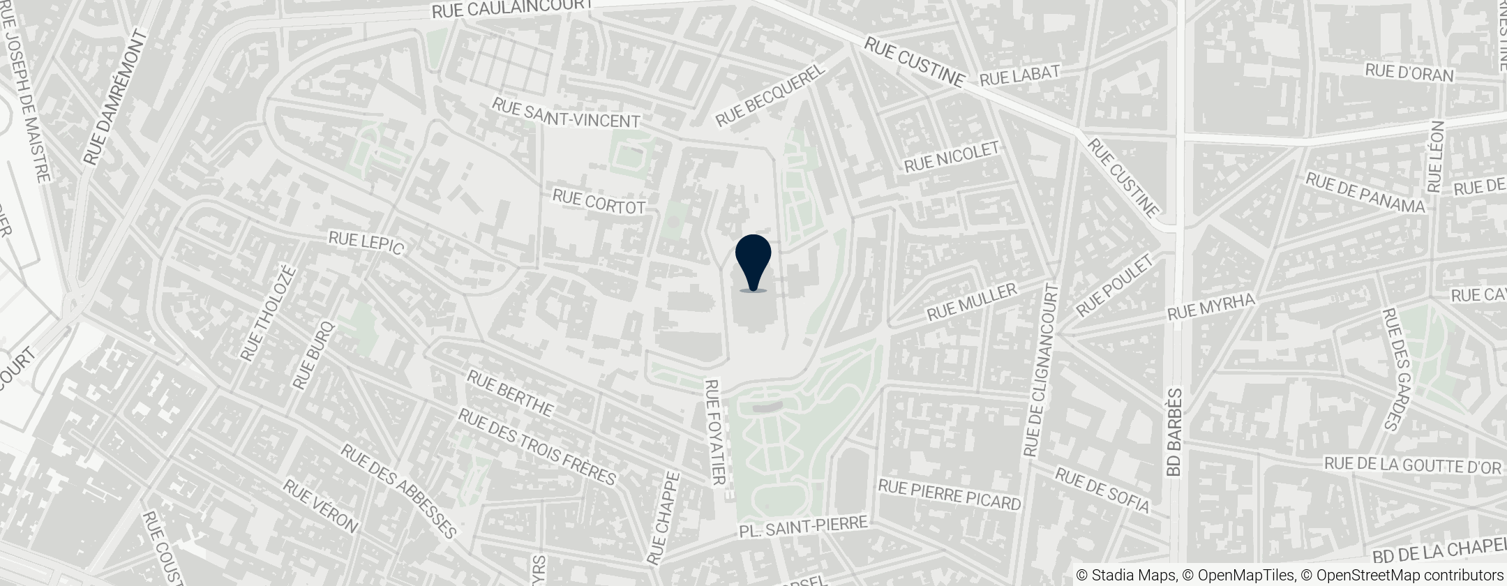 Map of Sacré-Cœur Basilica