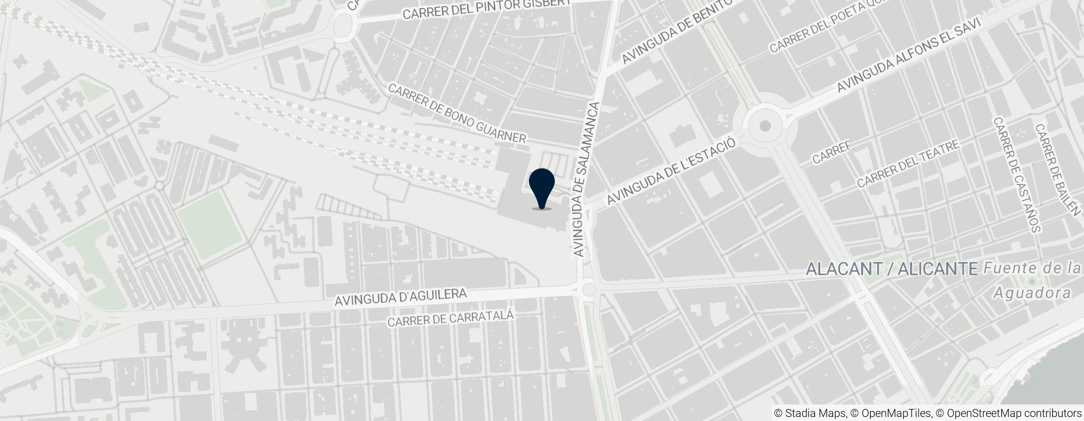 Map of Alicante-Terminal