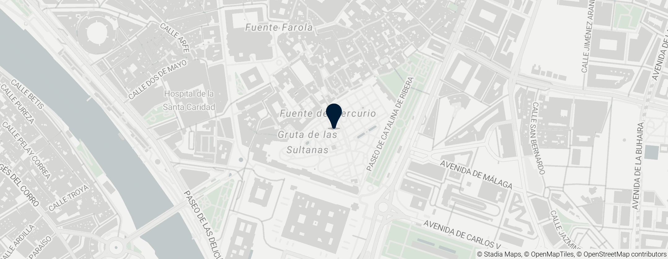 Map of Alcázar of Seville