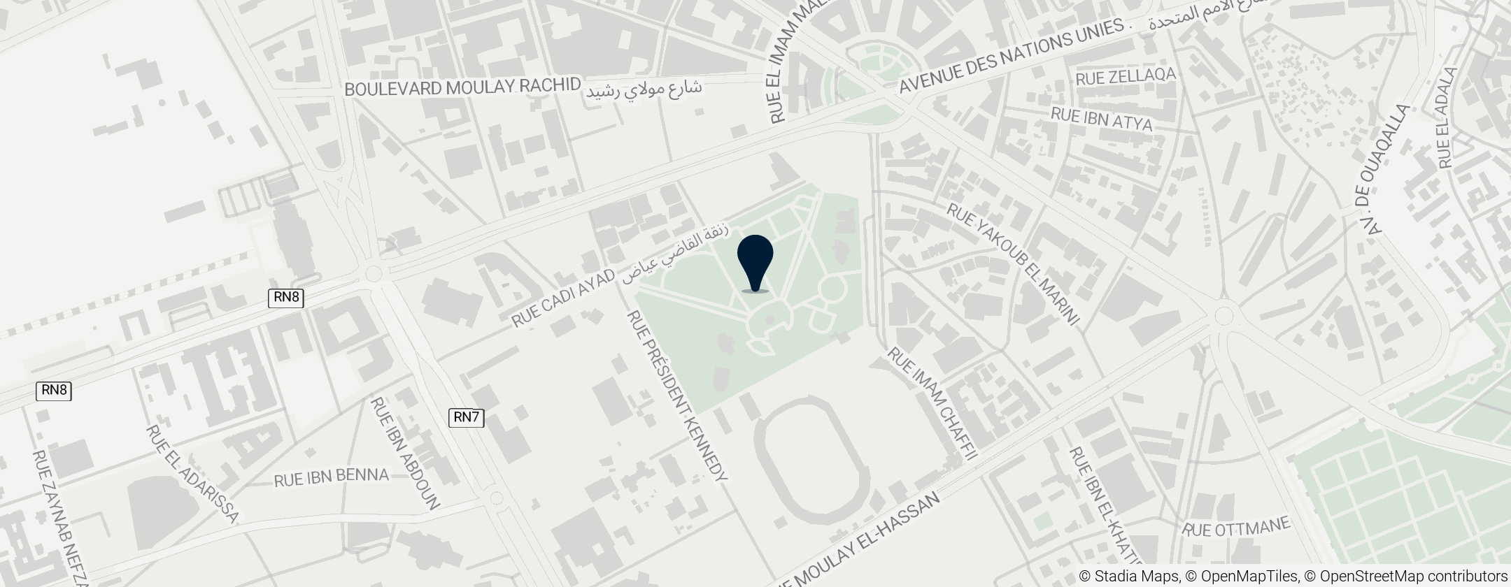 Map of El Harti Gardens